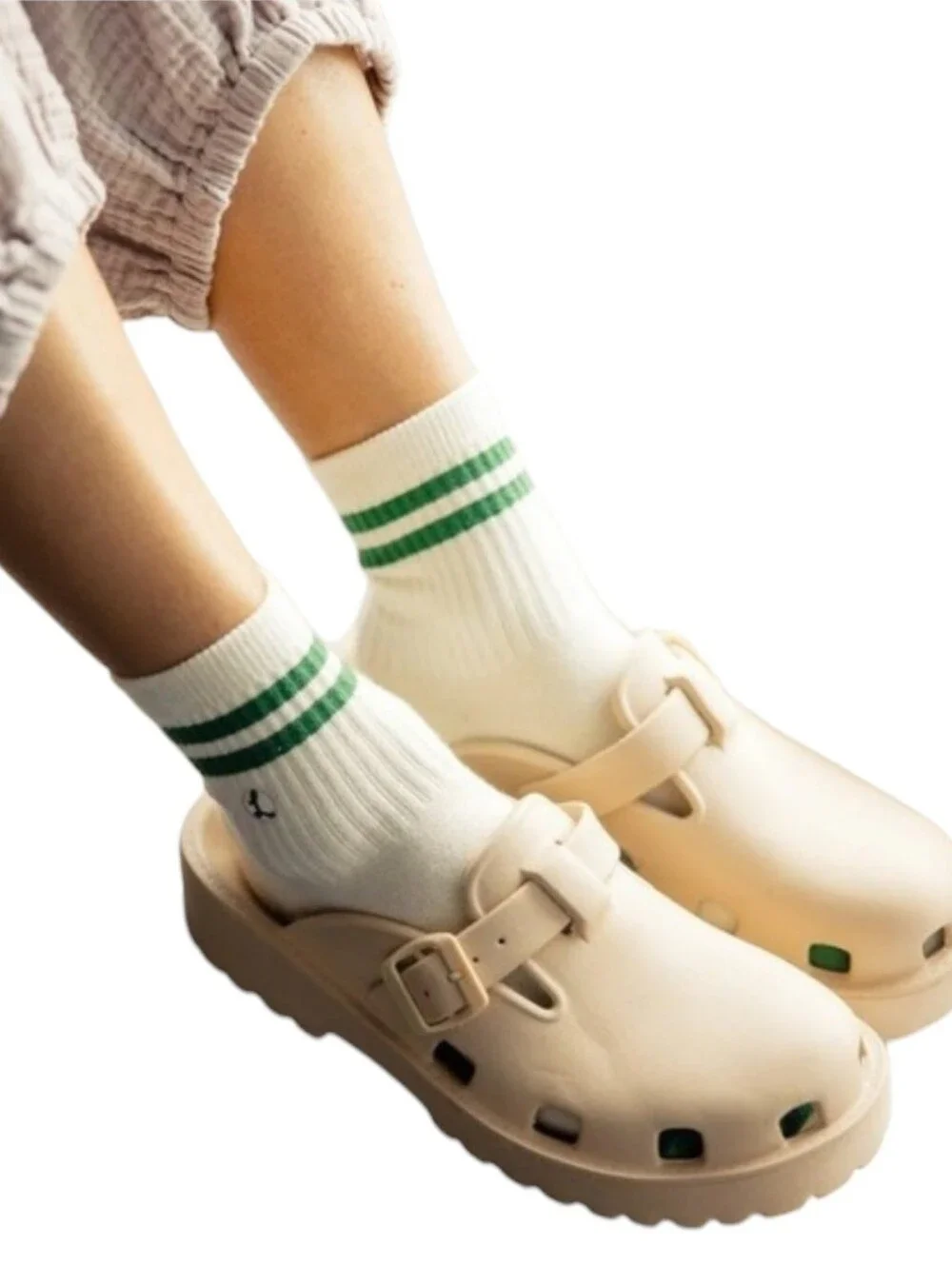 New Free People Karlie EVA Buckle Clogs Size 9 Euro 40